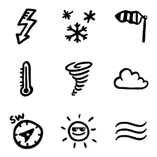 weather sunny icon sets preview