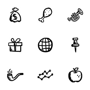 Jolly – 36 Hand-Drawn UI icon sets preview