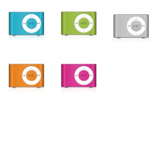 iPod Shuffle Colors icon sets preview