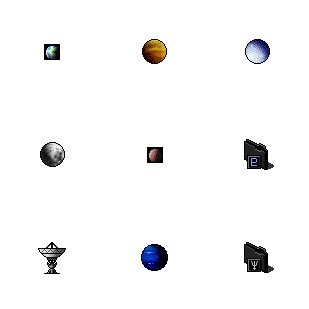 Space icon sets preview