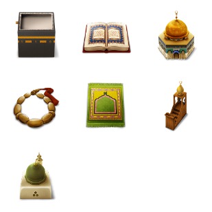 Style Islam icon sets preview