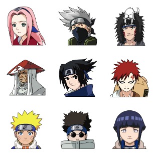 Naruto Vol. 1 icon sets preview