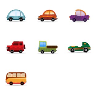 Car icon sets preview