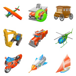 Transport For Vista icon sets preview