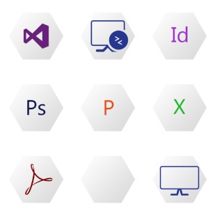 Hexagon Pack icon sets preview