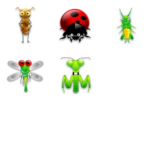 Tiny Bugs icon sets preview