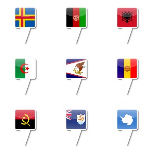 iPhone Map Flag icon sets preview