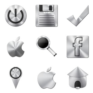 Brushed Metal icon sets preview