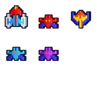 Arcade Daze Galaxian icon sets preview