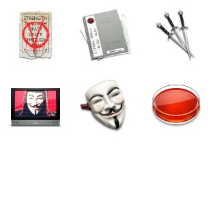 V For Vendetta icon sets preview