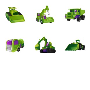 Transformer Construction icon sets preview