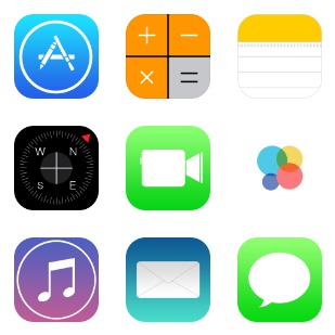 iOS7 Redesign icon sets preview