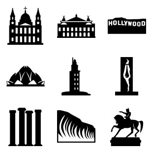 monuments pack icon sets preview