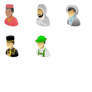 Human Races icon sets preview