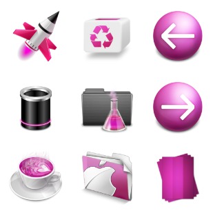 Cute Pink pack 1 icon sets preview