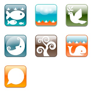 Twitter Land icon sets preview