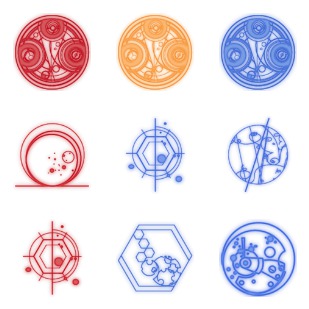 Gallifreyan Set icon sets preview