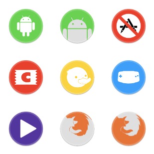 Button UI App Pack One icon sets preview