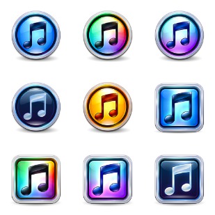 iTunes 10 icon sets preview