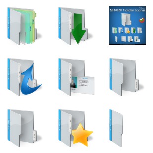 SHARP Folder icon sets preview