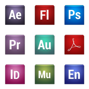 Trapez for Adobe CS6 icon sets preview