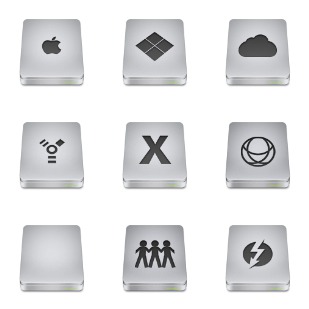 Unibody Drive icon sets preview