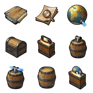 Ancient Legend icon sets preview