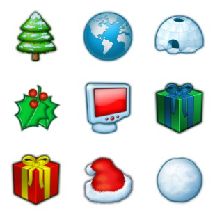 Christmas icon sets preview