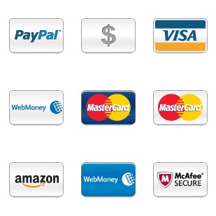 Payment methods icon sets preview