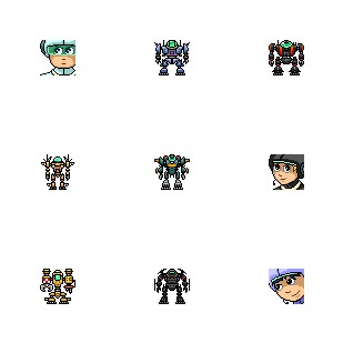 Robot Boys & Mecha Girls icon sets preview