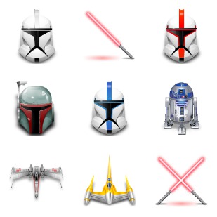 Star Wars icon sets preview