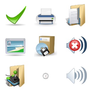 KDE Crystal Diamond icon sets preview