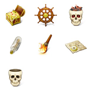 Pirate icon sets preview