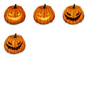 Halloween Pumpkins icon sets preview