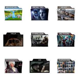 movie folder icon sets preview