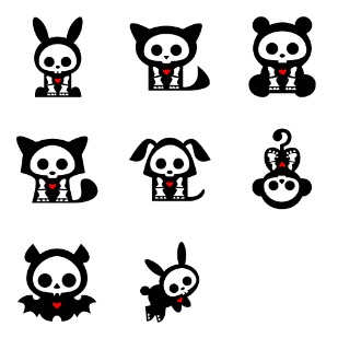 Skelanimals icon sets preview