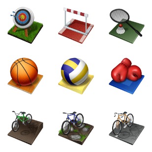 Summer Olympics icon sets preview