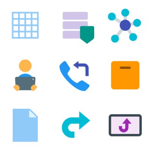 Flat SVG Color icon sets preview