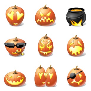 Vista Halloween icon sets preview