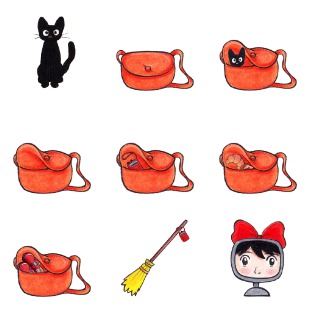 Kiki's Delivery Service icon sets preview