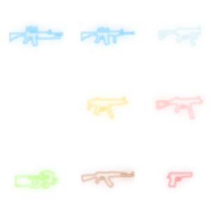 CS weapons - NEON icon sets preview