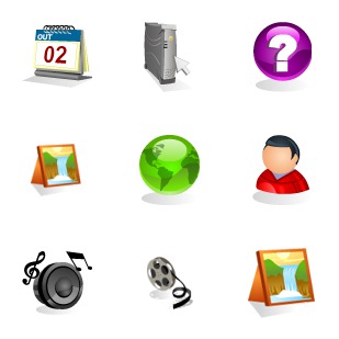 WebGloss 3D icon sets preview