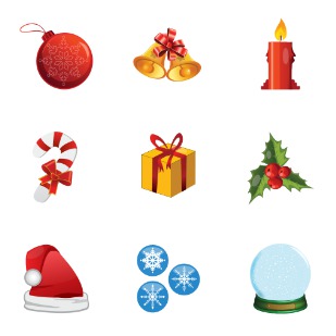 Christmas icon sets preview