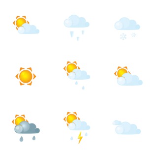 Weather icon sets preview