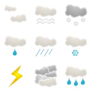 Weather icon sets preview