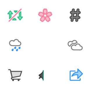 mikutter--theme-miq 2 icon sets preview