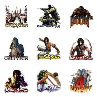 Games icon sets preview