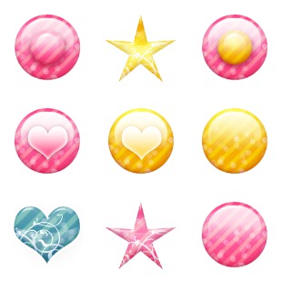 Pink Gold icon sets preview