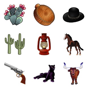 Wild West Vol. 2 icon sets preview