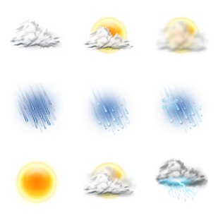 Weather icon sets preview